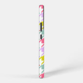 Coque Samsung Galaxy Houndstooth Multicolor+White Big Motif (Côté droit)