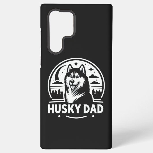 Coque Samsung Galaxy Husky Dad Gift Chien Propriétaire Sibérien Huskies (Verso)
