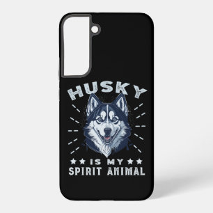 Coque Samsung Galaxy Husky Est Mon Esprit Animal Majestic Husky Chien