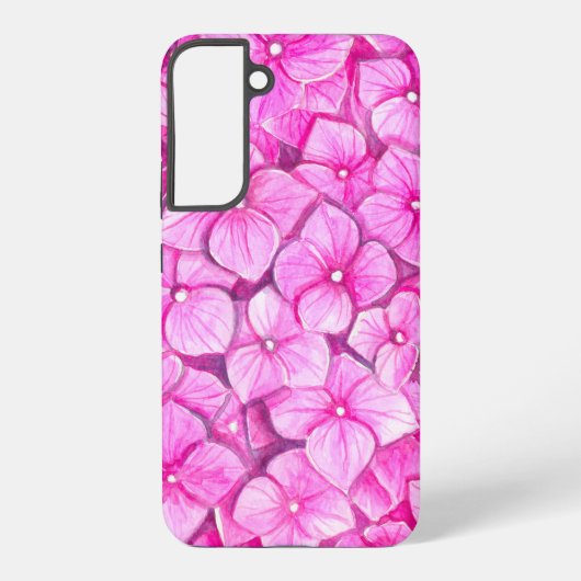 Coque Samsung Galaxy Hydrangea aquarelle (Verso)