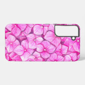 Coque Samsung Galaxy Hydrangea aquarelle (Verso Horizontal)