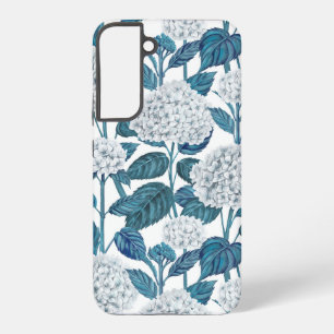 Coque Samsung Galaxy Hydrangea blanche aquarelle