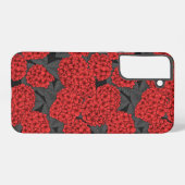 Coque Samsung Galaxy Hydrangea rouge (Verso Horizontal)