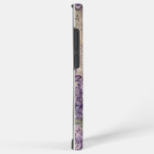 Coque Samsung Galaxy Hydrangea Violet Shabby Chic et Libellule (Côté droit)