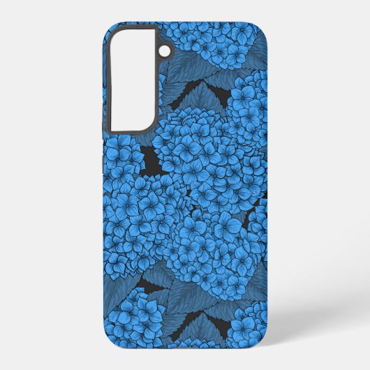 Coque Samsung Galaxy Hydrangée bleue (Verso)