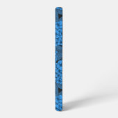 Coque Samsung Galaxy Hydrangée bleue (Côté gauche)