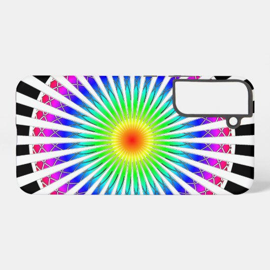 Coque Samsung Galaxy Hypnotic Flower (Verso Horizontal)