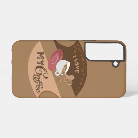 Coque Samsung Galaxy I Love My Coffee Retro Java (Verso Horizontal)