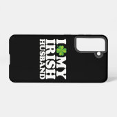 Coque Samsung Galaxy I Love My Irish Husband Couple St Patrick's Day (Verso Horizontal)