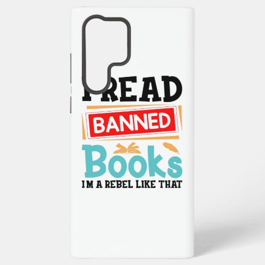 Coque Samsung Galaxy I Read Banned Books Librarian Reader (Verso)