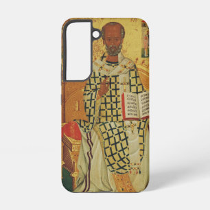 Coque Samsung Galaxy Icône orthodoxe byzantine de Saint-Nicolas de Myre