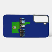 Coque Samsung Galaxy Idaho Carte, sceau et texte de l'image (Verso Horizontal)