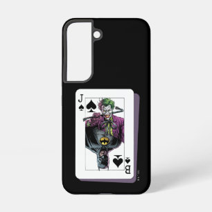 Coque Samsung Galaxy Illustration de carte à jouer Joker et Batman Piqu