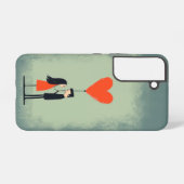 Coque Samsung Galaxy Illustration de couple adorable Samsung Coque (Verso Horizontal)