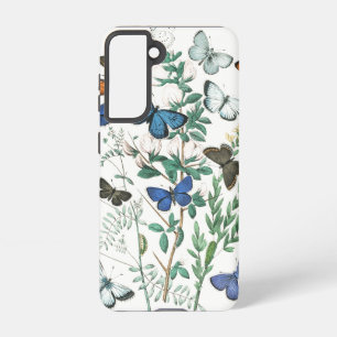 Coque Samsung Galaxy Illustration des papillons vintages