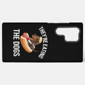 Coque Samsung Galaxy Ils mangent les chiens Donald Trump Débat 2024 (Verso Horizontal)