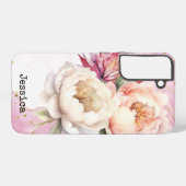 Coque Samsung Galaxy Impression de fleurs d'aquarelles magnifiques pers (Verso Horizontal)