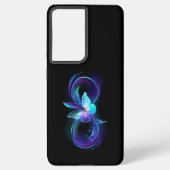 Coque Samsung Galaxy Infinité brillante avec papillon magique (Verso)