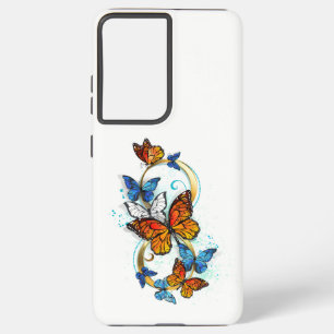 Coque Samsung Galaxy Infinité de papillons monarques