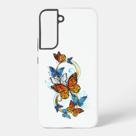 Coque Samsung Galaxy Infinité de papillons monarques (Verso)