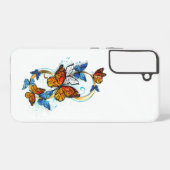 Coque Samsung Galaxy Infinité de papillons monarques (Verso Horizontal)