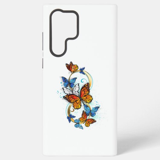 Coque Samsung Galaxy Infinité de papillons monarques (Verso)