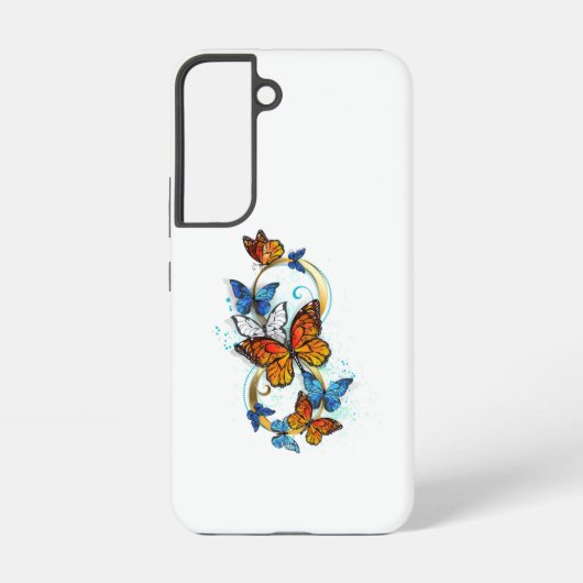 Coque Samsung Galaxy Infinité de papillons monarques (Verso)