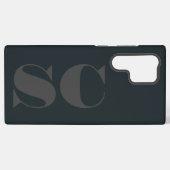 Coque Samsung Galaxy Initiales minimales modernes (Verso Horizontal)