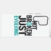 Coque Samsung Galaxy Inspirant Pas Cassé, Simplement en Évolution (Verso Horizontal)