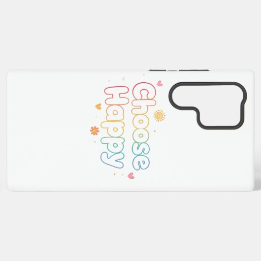 Coque Samsung Galaxy Inspirational and Cheerful Positive Message (Verso Horizontal)