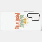 Coque Samsung Galaxy Inspirational Good Vibes and Happiness (Verso Horizontal)