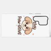 Coque Samsung Galaxy Inspirational Positive Puppy Message (Verso Horizontal)