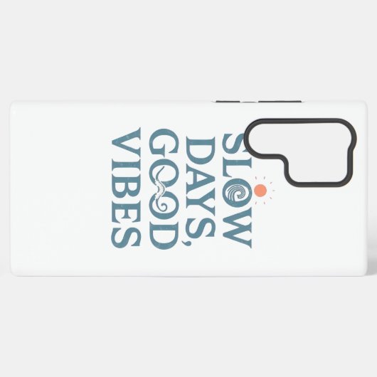 Coque Samsung Galaxy Inspirational Simple Living and Good Vibes (Verso Horizontal)