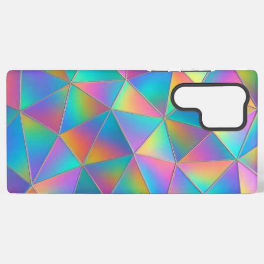 Coque Samsung Galaxy Iridescent Polygon (Verso Horizontal)