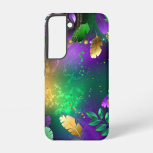 Coque Samsung Galaxy Iridescente mardi gras arrière - plan avec perles