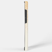 Coque Samsung Galaxy Ivoire élégant avec Parties scintillant or (Côté droit)