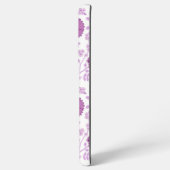 Coque Samsung Galaxy Jacobean Floral Grand Motif rose sur blanc (Côté gauche)