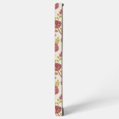 Coque Samsung Galaxy Jacobean Floral Pattern Rouge Rose Gold Crème (Côté gauche)