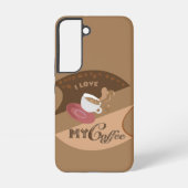 Coque Samsung Galaxy J'adore mon café rétro Java (Verso)