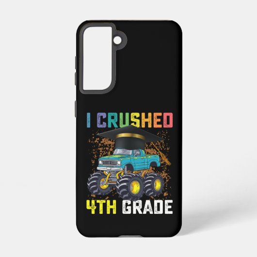 Coque Samsung Galaxy J'ai broyé 4e année Monster Truck Graduation (Verso)