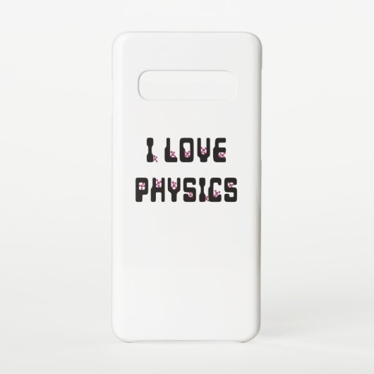 Coque Samsung Galaxy J'aime la physique (Dos)