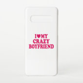 Coque Samsung Galaxy J'aime mon copain fou (Dos)