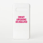 Coque Samsung Galaxy S10 J'Aime Mon Étonnant Mari<br><div class="desc">J'aime mon mari génial. Surprenez votre grand amour,  votre mari ou votre petit ami d'une manière créative et drôle. Design unique et attrayant pour les vêtements,  t-shirts,  accessoires et autres articles.</div>
