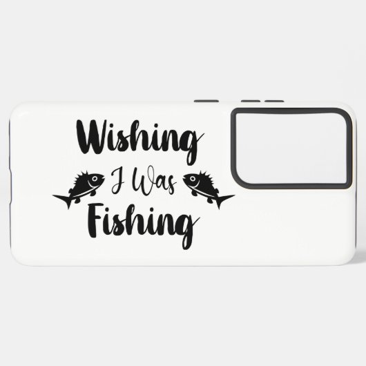 Coque Samsung Galaxy J'aimerais pêcher une citation drôle (Verso Horizontal)