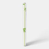 Coque Samsung Galaxy Japanese Bamboo and Floral Stripe Pattern (Côté gauche)