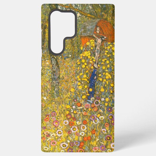 Coque Samsung Galaxy Jardin agricole Gustav Klimt avec Crucifix (Verso)