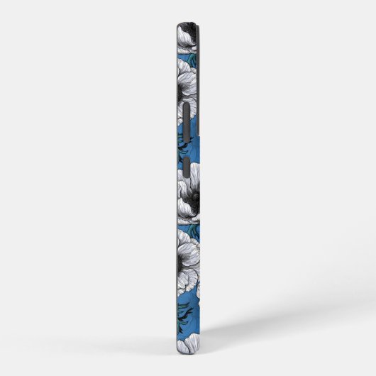 Coque Samsung Galaxy Jardin d'anémone blanc (Côté droit)