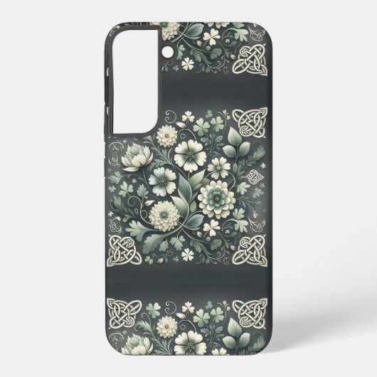 Coque Samsung Galaxy Jardin de trèfle à nœuds en chuchotement (Verso)
