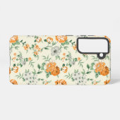 Coque Samsung Galaxy Jardin Jaune doux motif floral (Verso Horizontal)