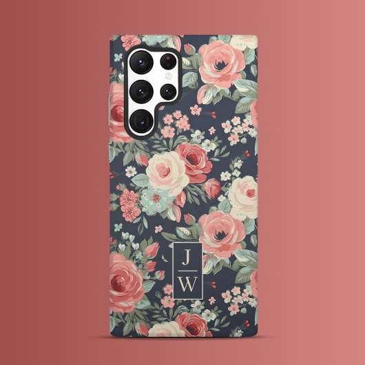 Coque Samsung Galaxy Jardin Rose Dusky